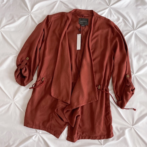 Sanctuary Rust Roll Tab Waterfall Trench Jacket - Picture 11 of 11